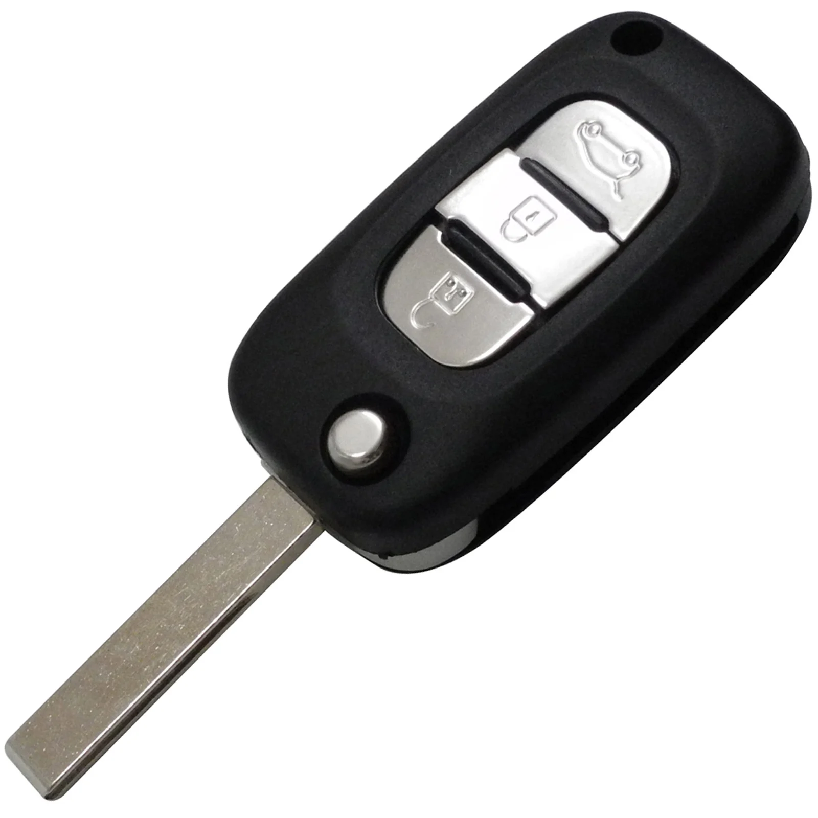 Jingyuqin 10 шт., 3 кнопки для Renault Fluence Clio/Megane/Kangoo, чехол для ключей автомобиля, откидной Чехол для дистанционного управления, раскладной чехол для автомобильного ключа
