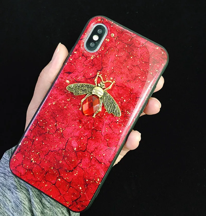 Роскошный блестящий чехол для iPhone 11 Pro Max 7 XR, чехол, твердый силиконовый мраморный чехол для iPhone XR XS Max 6 6s 8 Plus Caes Cover - Цвет: 31A