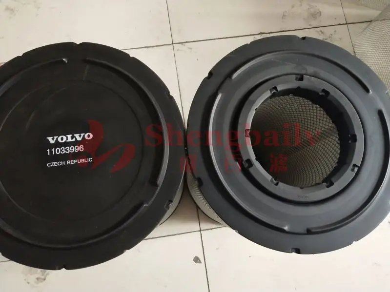 Excavator accessories 360/380 excavator air filter element 11033996/11033997