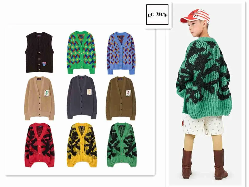 Осенние свитера для маленьких девочек, одежда с длинными рукавами для маленьких мальчиков, Рождественский свитер, Детский свитер кардиган