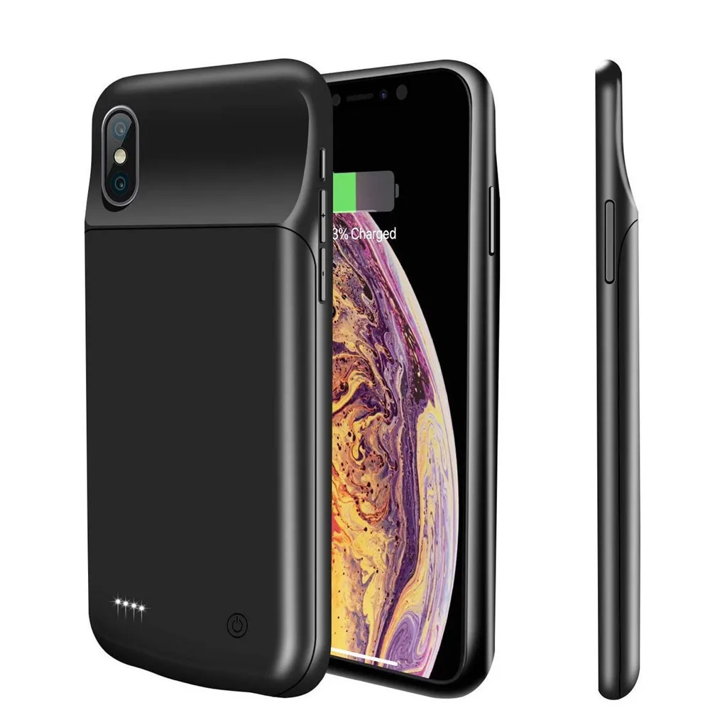 Запасное зарядное устройство для iPhone Xs Max, портативный внешний аккумулятор, чехол для iPhone XR, Мягкий силиконовый чехол для iPhone X XS