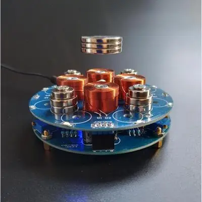 DIY магнитная левитация креативная игрушка Подарки Электромагнитная технология подвеска сердечник лампа несущая 150 г/300 г - Цвет: Finished 150g