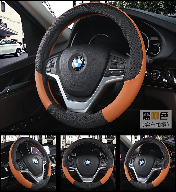 Protetora para Volante Cobertura de Couro Antiderrapante para Estilização e Direção de Carro-suporte de Captura Capa Automotivo 10 High Quality Automóveis e motos