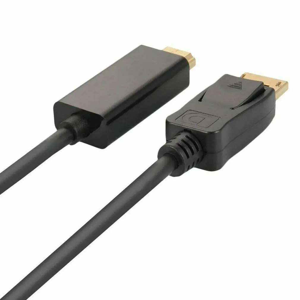1,8 м Дисплей порт кабель HDMI кабель DP-HDMI адаптер позолоченный HD PC ноутбук HDTV аудио видео кабель