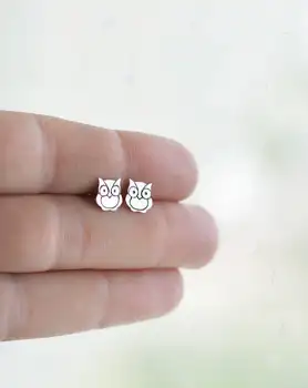 

Owl Stud Earrings Tiny Bird Earrings Animal Jewelry For Women Girl