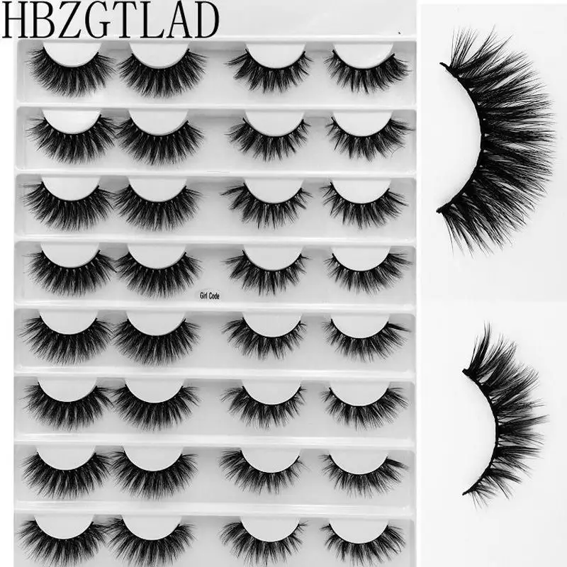 16 pair 4 Новые натуральные длинные 16/18 пар ресницы натуральные длинные 3d норка Искусственные ресницы макияж ресниц Накладные ресницы - Цвет: 16 pair 4