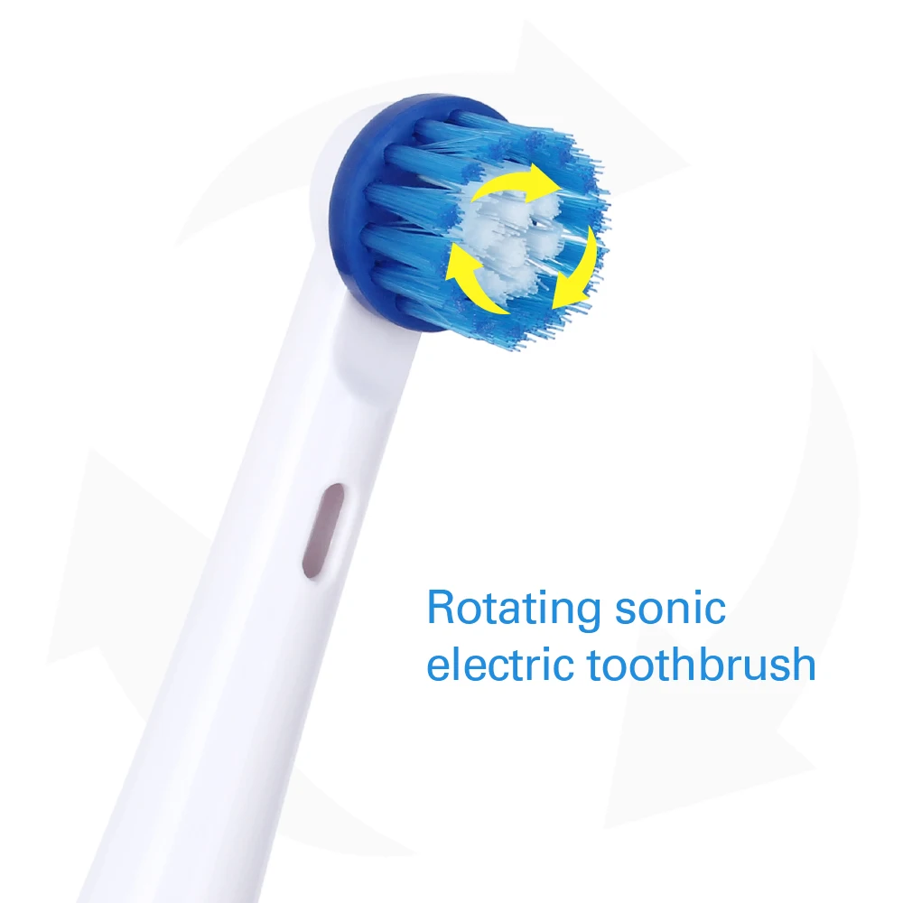 AZDENT вращающаяся электрическая зубная щетка с 8 сменными головками, тип батареи, глубокое отбеливание зубов, уход за полостью рта, зубная щетка es