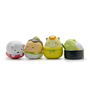 

4pcs/lot Zakka Corner Biological Food Edition 1 PVC Figures Model Toy Children Christmas Gifts Micro Garden Landscape Decoration