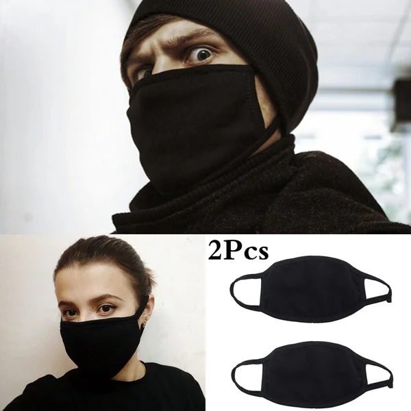 Маска против загрязнения маска с воздушным фильтром N95 респиратор Пылезащитная маска PM2.5 5 слоев моющиеся хлопковые маски для рта со сменным фильтром - Цвет: 2 pcs cotton mask