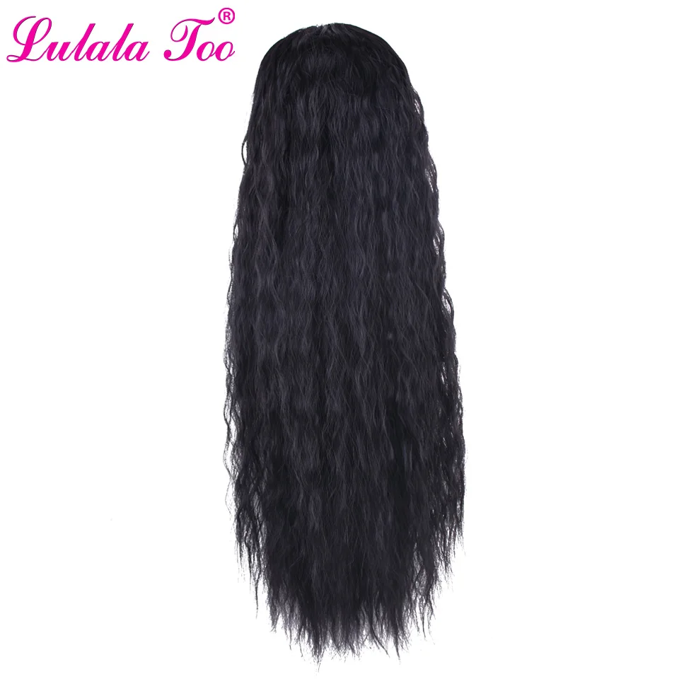 

24 inch Long Corn Wavy Drawstring Ponytail Wig Synthetic Fake Clip in Pony Tail Wrap Around Ponytail Hair Extension