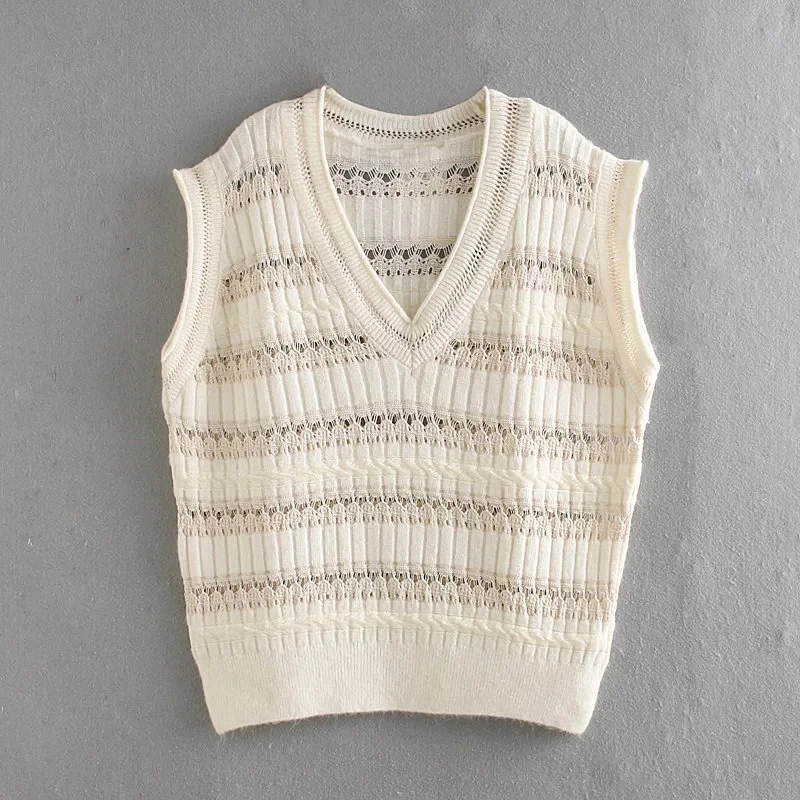 Увядшие зимние свитера для женщин pull femme Англия Винтаж сетки шить vneck Свободный вязаный жилет свитера для женщин пуловеры Топы