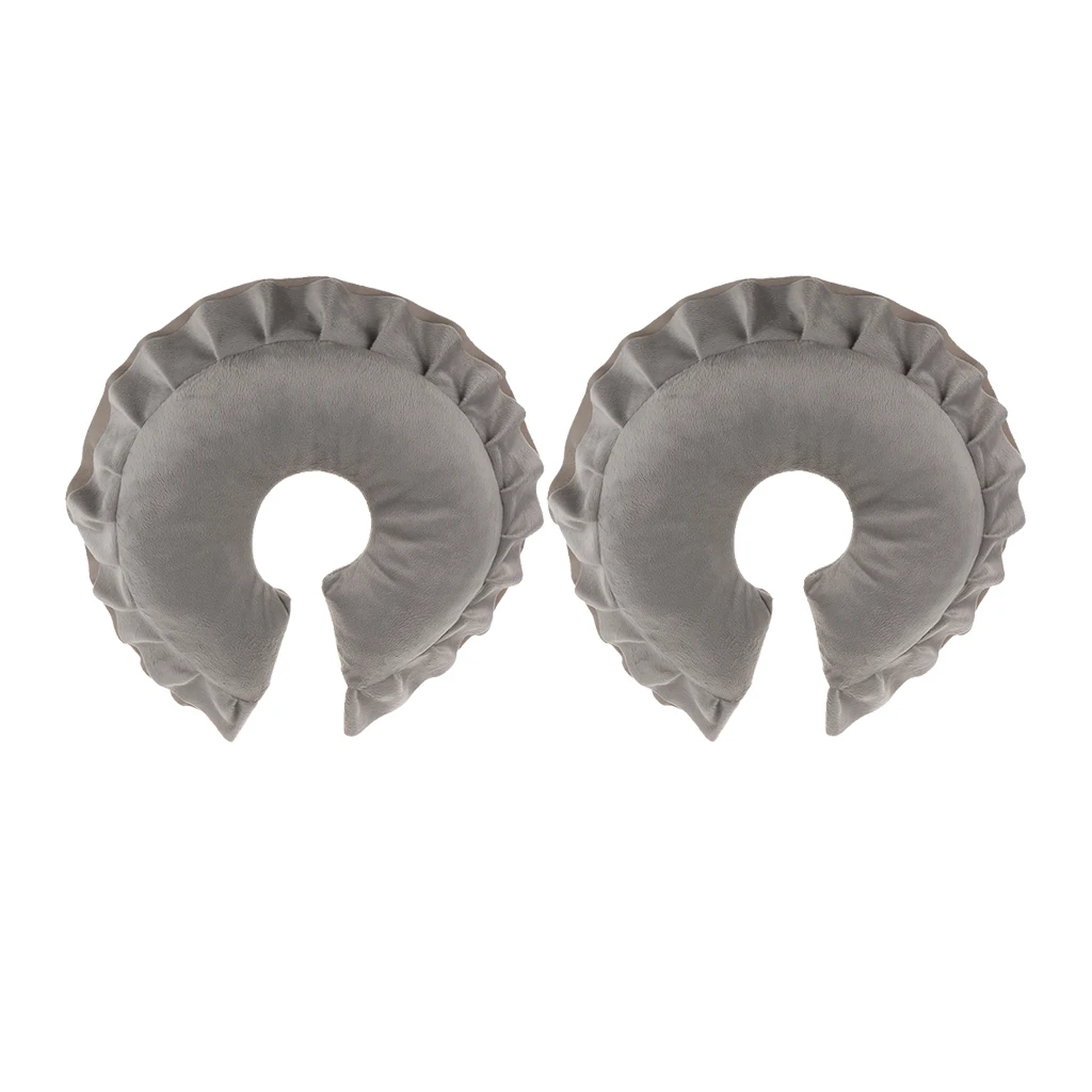 2Pcs Massage Face Cushion Pillow Headrest Perfect For Face Neck Head Rest Salon SPA Home Use
