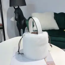 Осенне-зимняя новая Корейская Dongdaemun сумка-мешок с рот меховая сумка сетчатая красная Baita ручная сумка на плечо сумка-мессенджер WB37