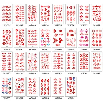 

30 Sheets Temporary Tattoo Stickers Fresh Water-proof Stickers Forehead Decorative Stickers