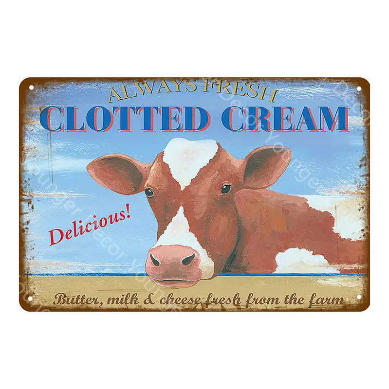 Fresh Eggs Black Grouse Metal Signs Beef Cow Chicken Meat Collection Poster Vintage Wall Painting Craft Farm House Decor YI-164 - Цвет: YD7890BI
