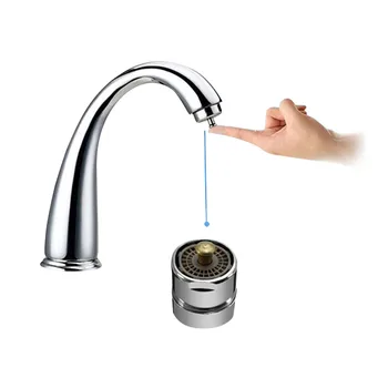 

Mrosaa Brass One Touch Control Faucet Aerator Water Saving Tap Aerator Valve Male Thread 23.6mm Bubbler Purifier Stop Water#DQ