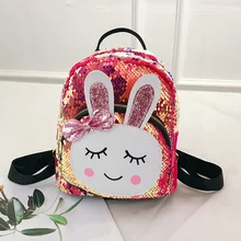 Рюкзак для путешествий, расшитый блестками,, рюкзак с милым Кроликом, рюкзак для девочек, Студенческая сумка