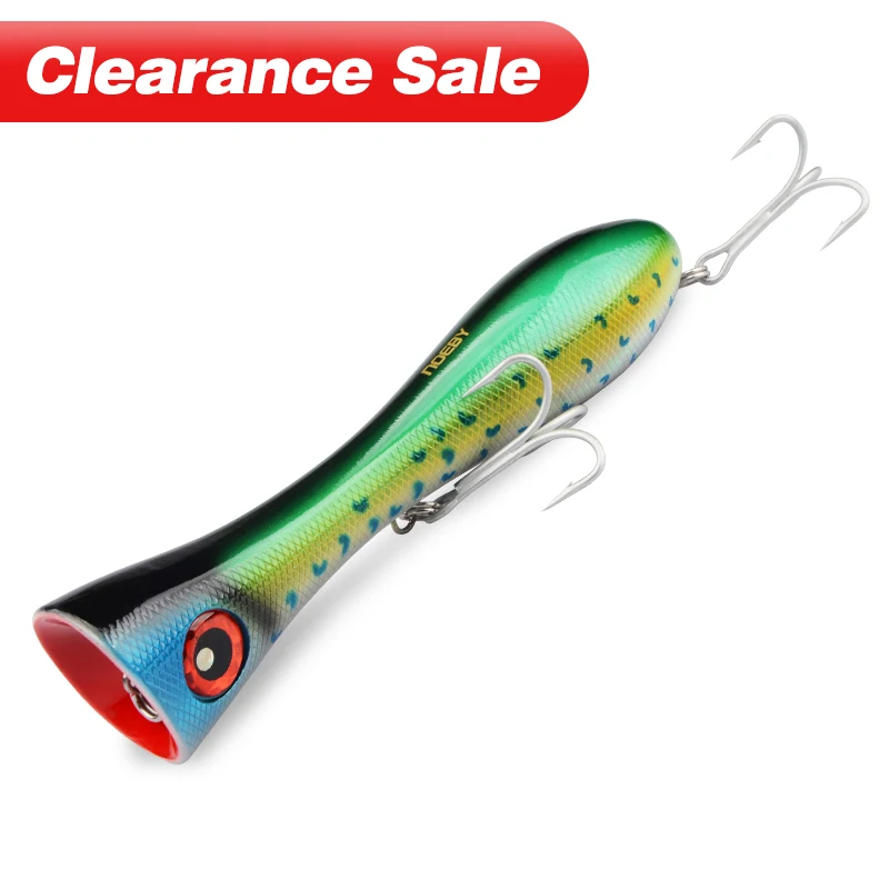 Topwater Popper Fishing Lures 205mm 133g Artificial Hard Baits Wobbler Floating Sea Tackle VMC Treble Hooks | Спорт и развлечения