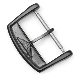 Elegant Stainless Steel Watch Clasp in Silver and Gold - 14mm (Black)