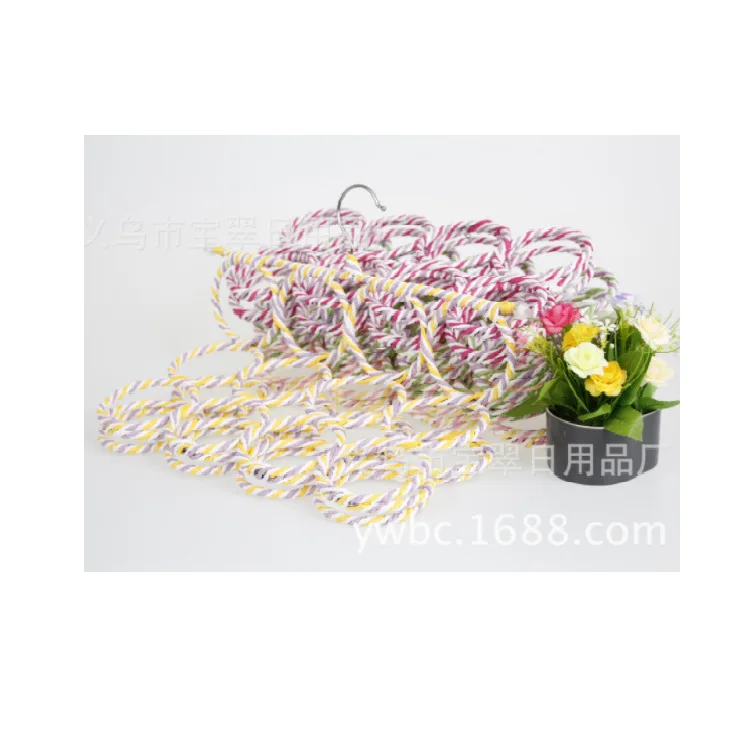 Color Scarf Hanger Towel Rack Wholesale Multi-functional 28 Circle Wearable Anti-slip Rattan Storage Rack Clothes Hanger Manufac