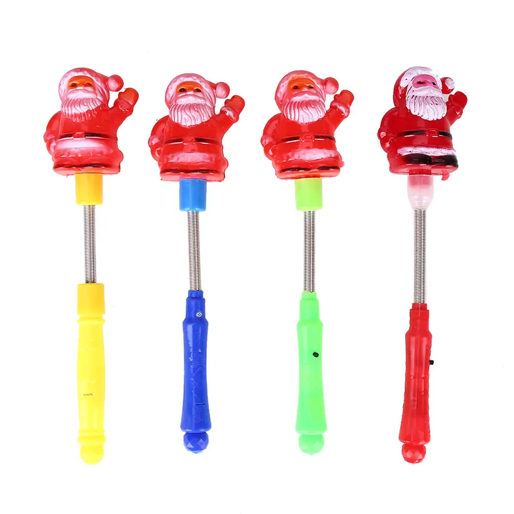

Electronic Flashing Stick Wand Light Up Santa Claus Xmas Kids Toys Novelty Santa claus stick wand toy Christmas Party Decoration