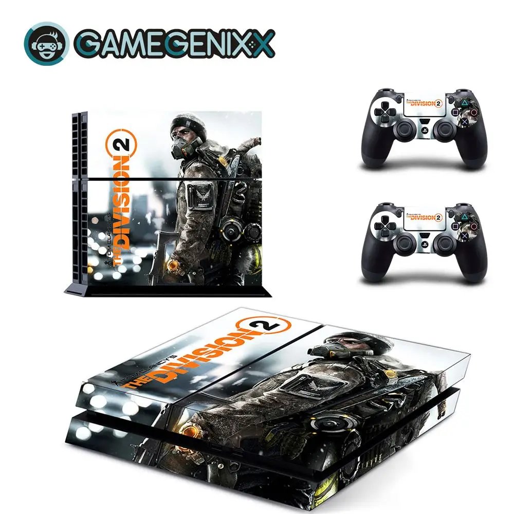 Division 2 Защитная Наклейка на кожу GAMEGENIXX для консоли PS4 и 2 контроллеров-Division 2 - Цвет: Division 2