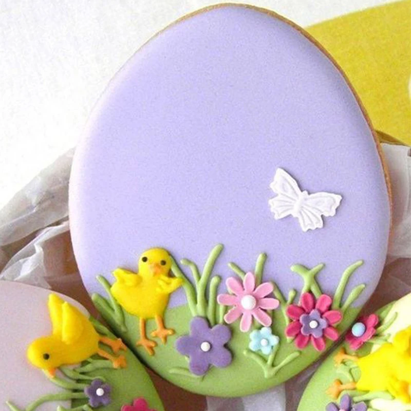 

Joy-Enlife 1pc Easter Party Moulds Bunny Chick and Egg Cookie Cutter Set Bakeware Mould Stainless Steel Biscuit Molds