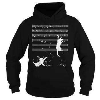 

Cats Playing Musical Notes and Make It Down Unisex Hoodie