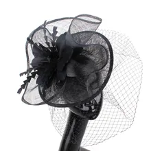 Кентукки Дерби Королевский Аскот чародей шляпы вуаль Мода сетки millinery аксессуары для свадебной прически праздничные ободки стиль SYF111