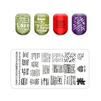 

Nails New Design 6X12cm Size Flower Stamp Plates Polish DIY Stamping Nail Art