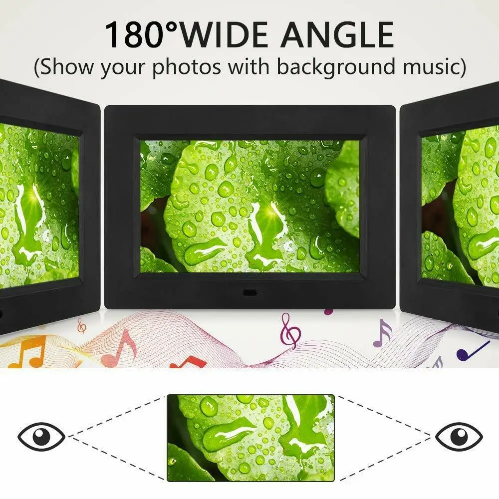 Функцией Мути, 7-дюймовая фоторамка с разрешением Full HD ips Дисплей 180Â° угол обзора электронный