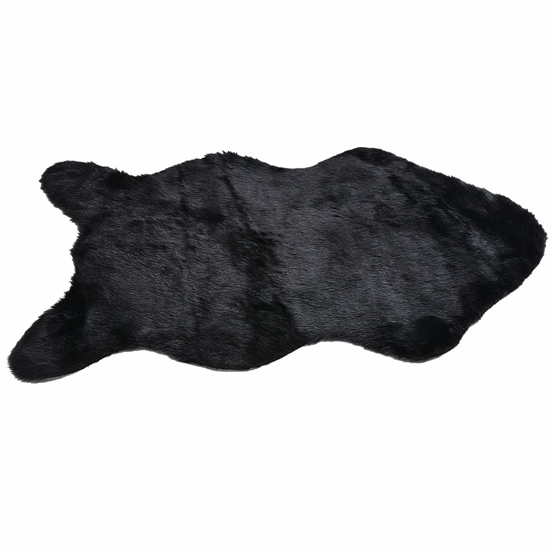 1pc Soft Imitation Wool Sofa Cushion Rug Non-Slip Whole Sheepskin Bay Window Living Room Bedroom Blanket Carpet Cushion M/L