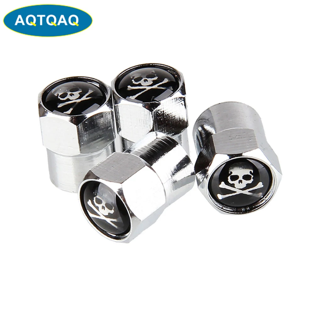 Volvo Coche de metal cromado v/álvula de rueda de Polvo Cap