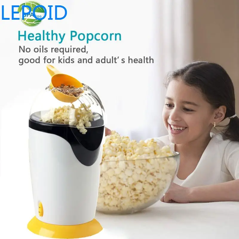 

Lepoid Mini Household Healthy Hot Air Oil-Free Popcorn Maker Machine Corn Popper For Home Party