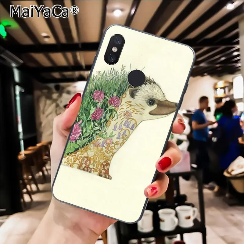 MaiYaCa Animal cute cartoon hedgehog painting Phone Case for Xiaomi Redmi8 4X 6A Redmi Go Redmi5 5Plus Note7 8ProA1 A2Lite - Цвет: A9