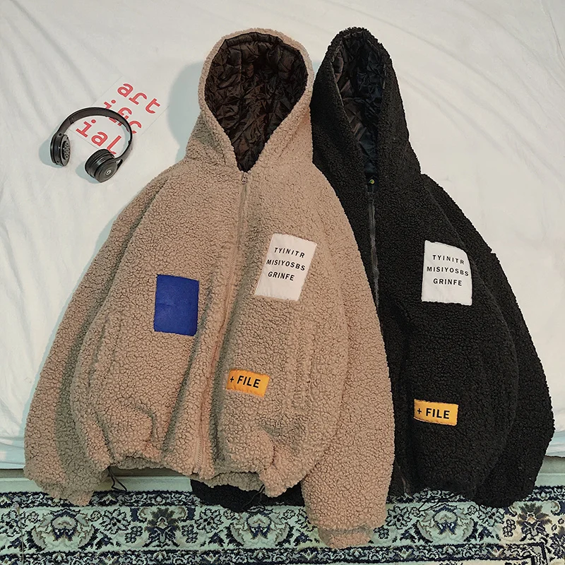 Liketkit мужские зимние парки мужские толстые Свободные флисовые куртки с капюшоном мужские большие размеры корейская мода пара теплая верхняя одежда 5XL