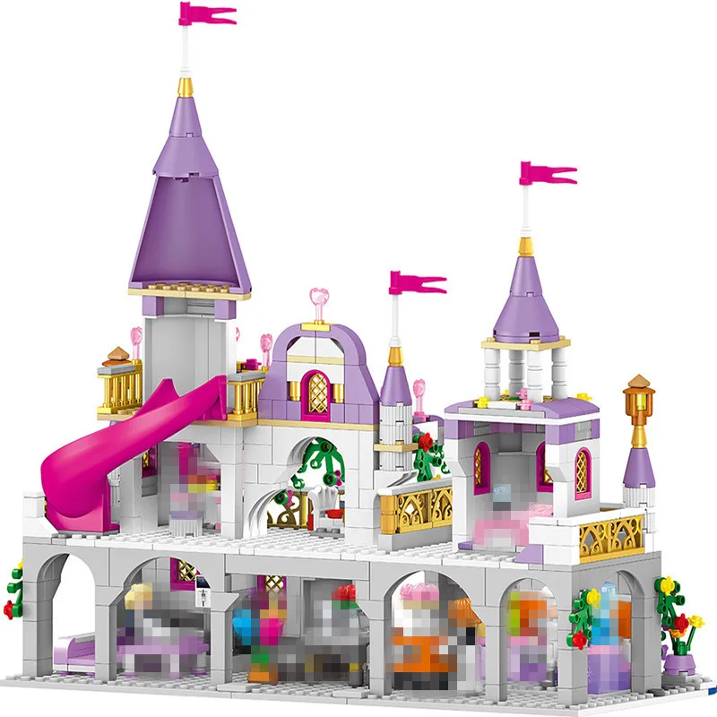 

Anzo gao Ql1106 Windsor Castle Dream Shadow Sin City GIRL'S Series Building Blocks Children Assembled Educational Building Block