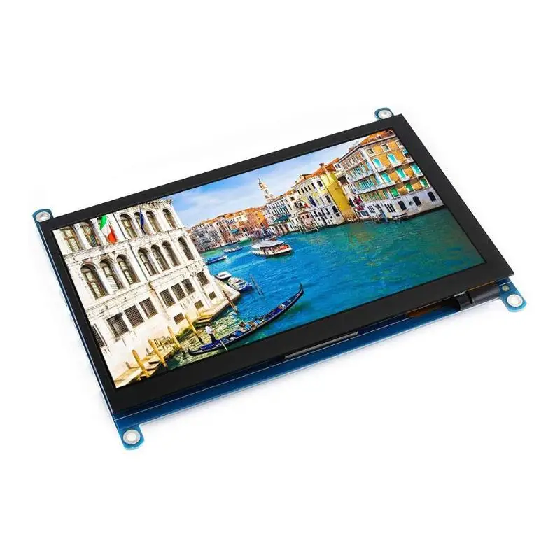 7 inch LCD Display Capacitive Touch Screen HDMI HD Monitor for RPi 4B/3B+ LCD Screen HDMI Monitor Replacement for Raspberry Pi