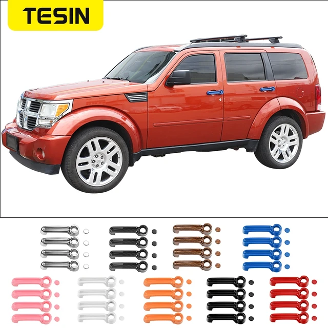  Pegatinas de cubierta de carcasa de manija de puerta de coche Tesin para Jeep Liberty para Dodge Nitro accesorios exteriores