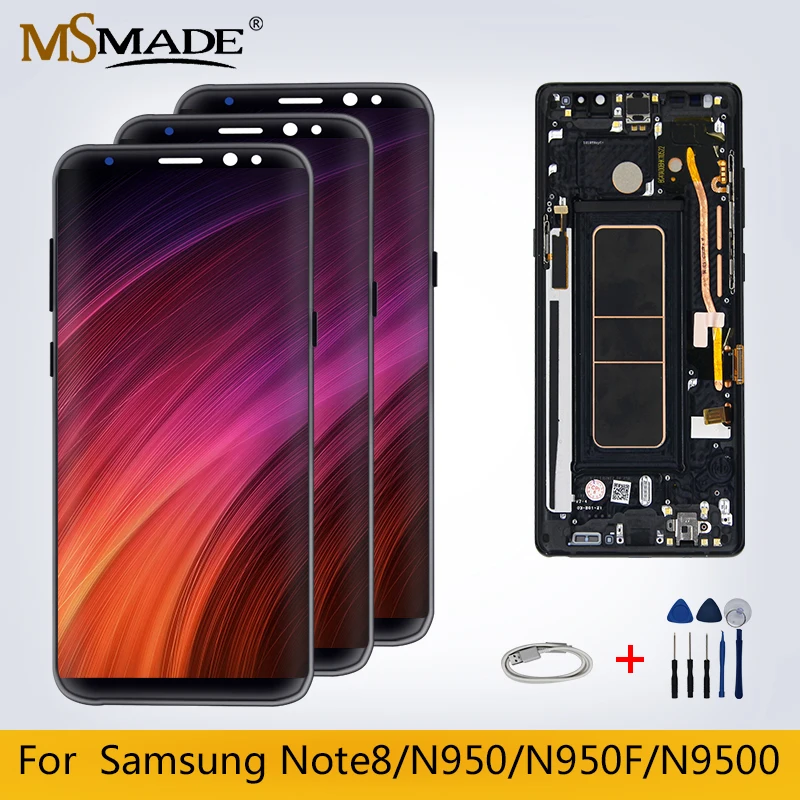ЖК-дисплей для samsung Galaxy Note 8 lcd N9500 N950F N900DS дисплей с сенсорным экраном дигитайзер сборка для samsung Note8 N900D