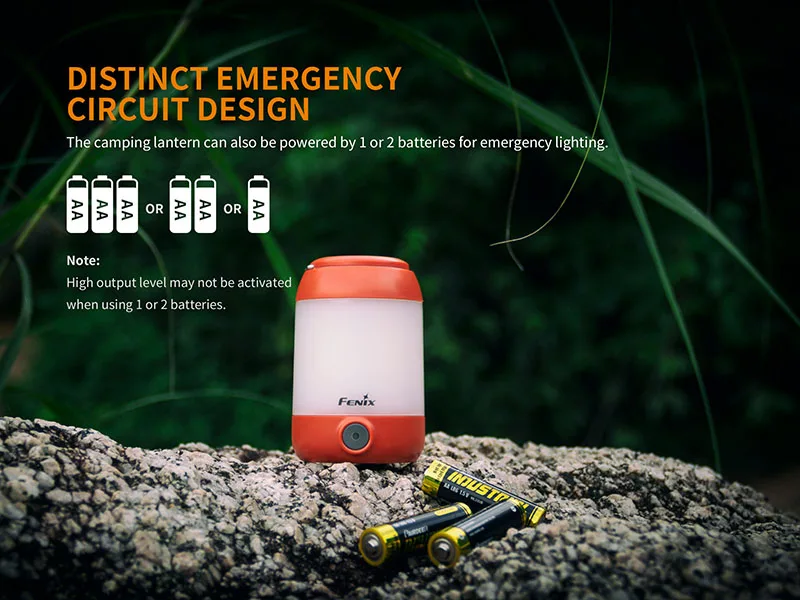 Fenix CL23 Neutral White& Red LEDs Camping Tent Light Lantern Torch Vibrant Red