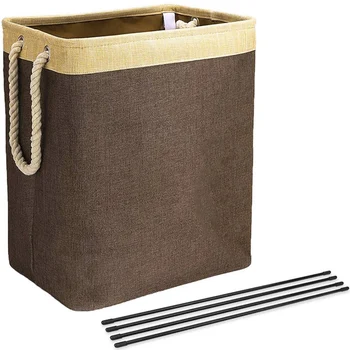 

Laundry Basket with Handles Linen Hampers for Laundry Storage Baskets Detachable Brackets Foldable Laundry Basket for Clothing/T
