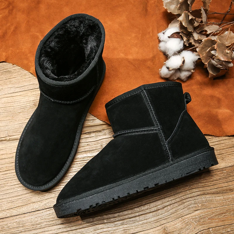 Мужские зимние ботинки из плюша; зимние ботинки; мужские ботинки; Kar Botu Botines Hombre Stivali Uomo; chaussure homme Hiver; водонепроницаемые ботинки унисекс