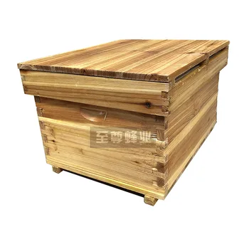 

Bee Bee Box Full Beekeeping Tool Special Standard Fir Bee Boiled Wax Beehive Bee Box