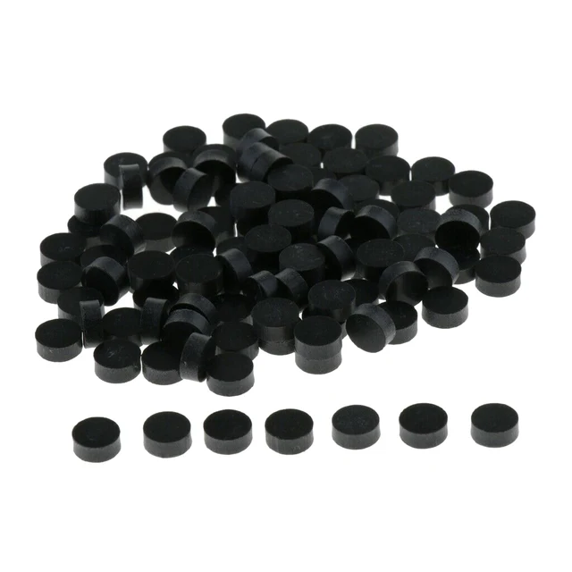 100x Acrylic Guitar Fingerboard Dot Inlay Dots Position Markers Black/White