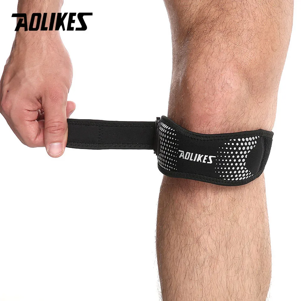 AOLIKES 1PCS Patella Tendon Straps, Brace Knee Support Patellar Stabilizer For Running Hiking Tennis Jumping Arthritis_voghion.com