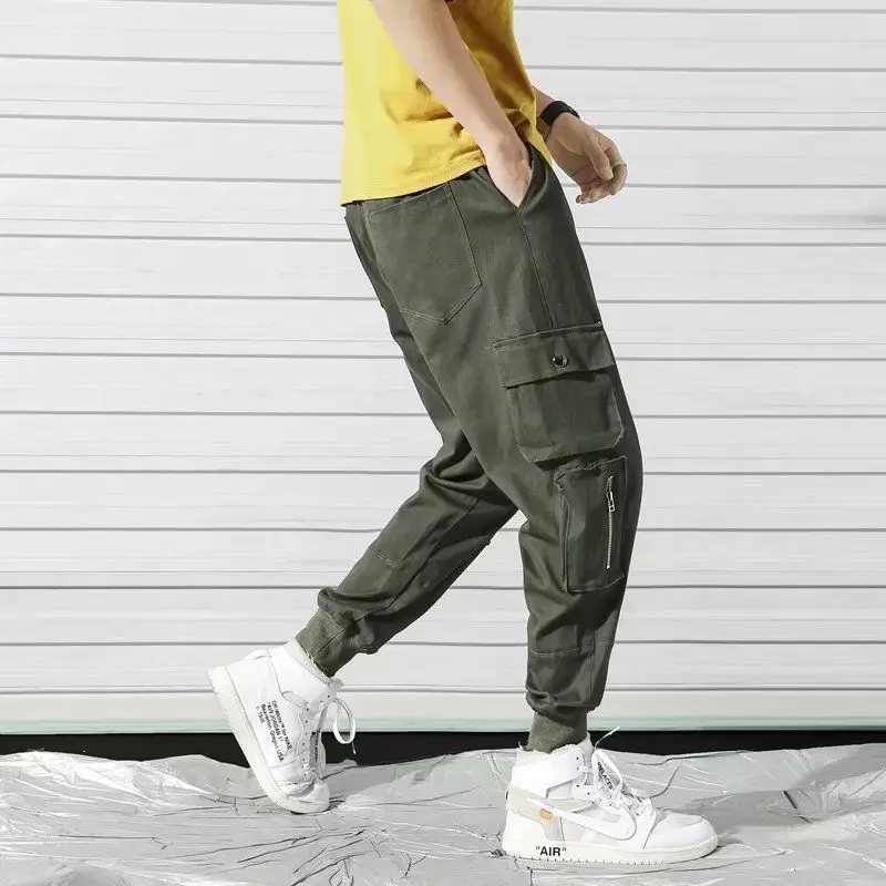 IWindbreaker/штаны для ночного спорта, флуоресцентные свободные брюки,, уличная одежда, брендовая одежда, уличные спортивные штаны - Цвет: 17