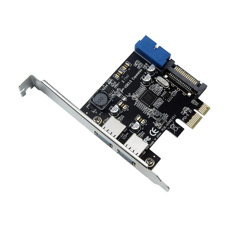 Pci-E к Usb3.0 плата расширения Pci Express адаптер конвертер карты передний интерфейс расширения Модуль питания для настольного ПК