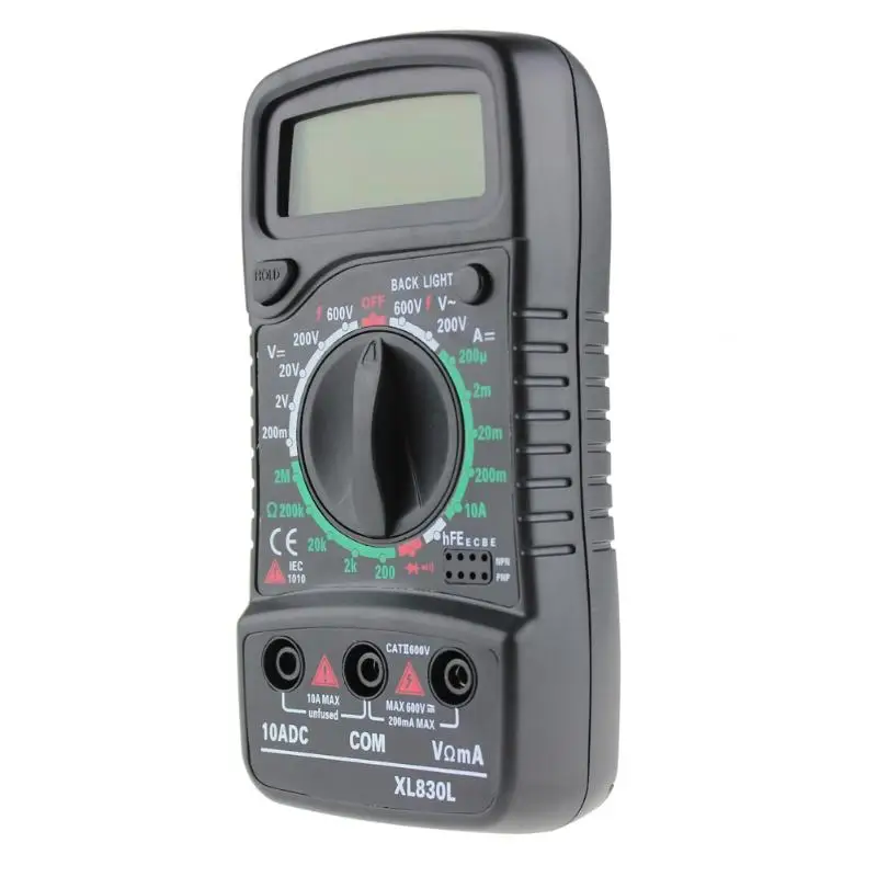 XL830 мини цифровой мультиметр 1999 отсчетов AC/DC Напряжение Ток Сопротивление Частота тестер истинное RMS NCV тестер метр