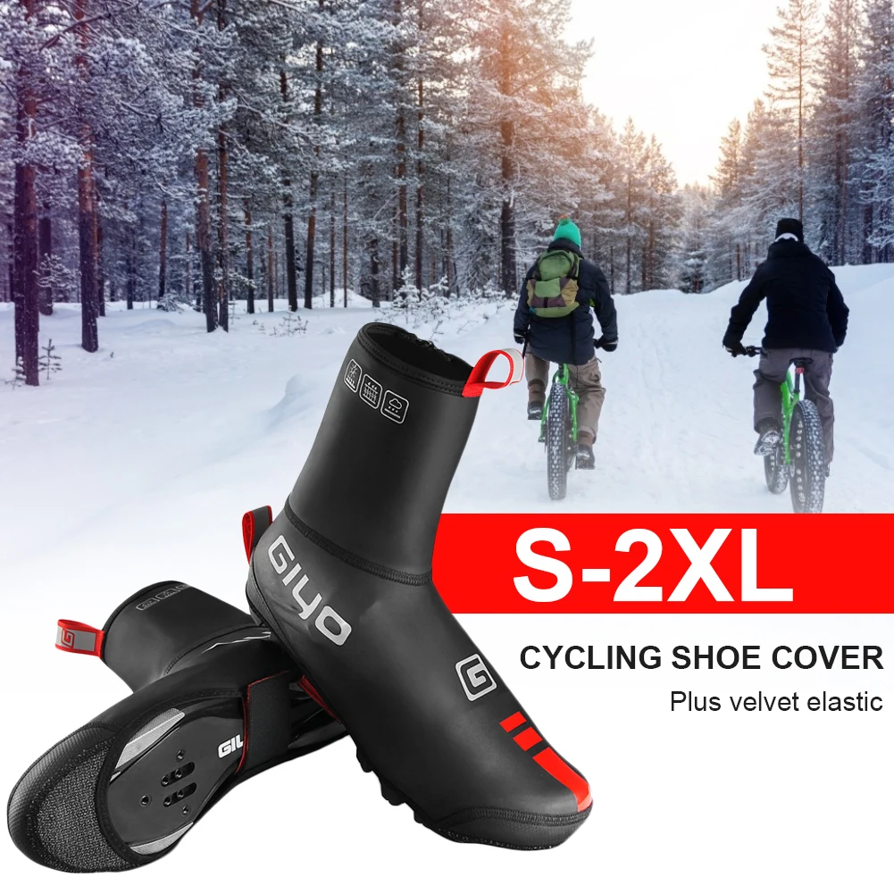 

MTB Road Warm Bike Shoes Covers Bicycle Winter Outdoor Thermal Protector Waterproof Windproof Rainproof Cycling Overshoes